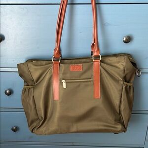 The Teacher Tote Olive Green Bag